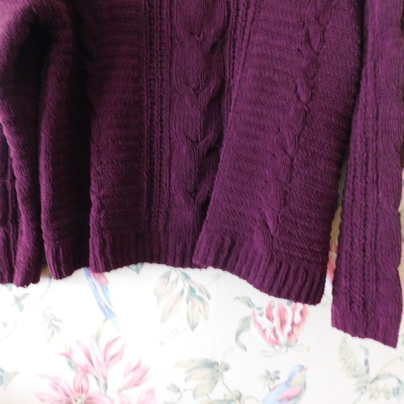 🔮 Twilight Purple Chenille Sweater - Picture 4 of 7